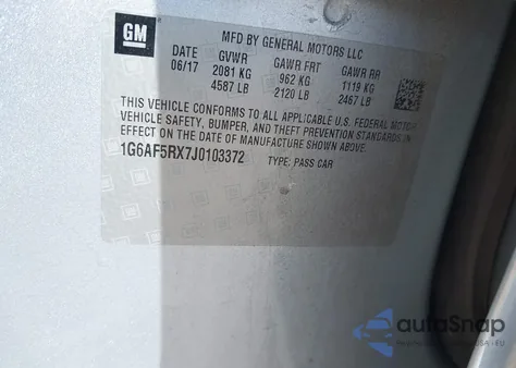 2018 Cadillac Ats Luxury z USA, uszkodzony, nr VIN 1G6AF5RX7J0103372